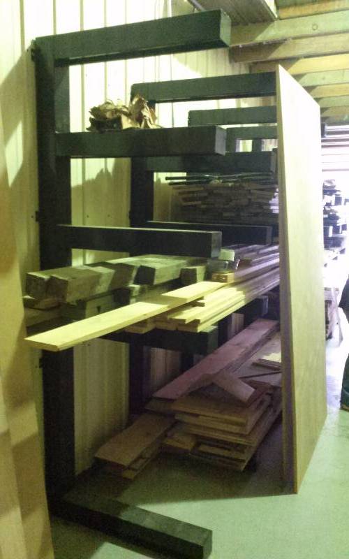 lot 136 image: Set Professionally Built Racking - (4) Supports