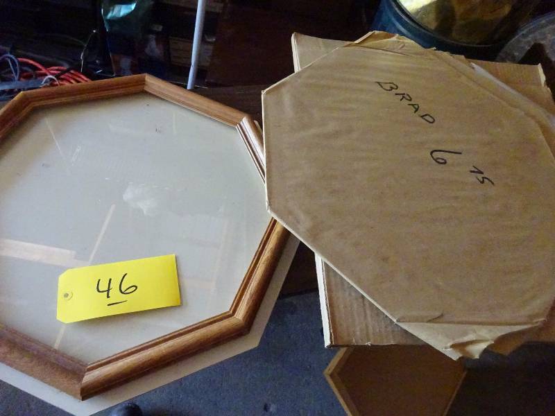 (4) Octagonal Glass Pieces
