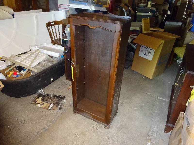 Old Glass Front Tall CabinetCase