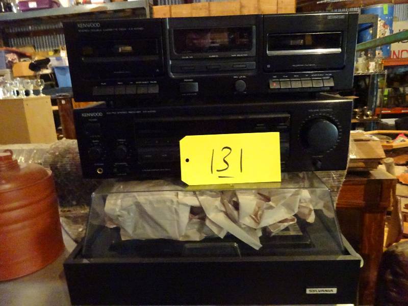 Kenwood Stereo System, Sylvania Turntable