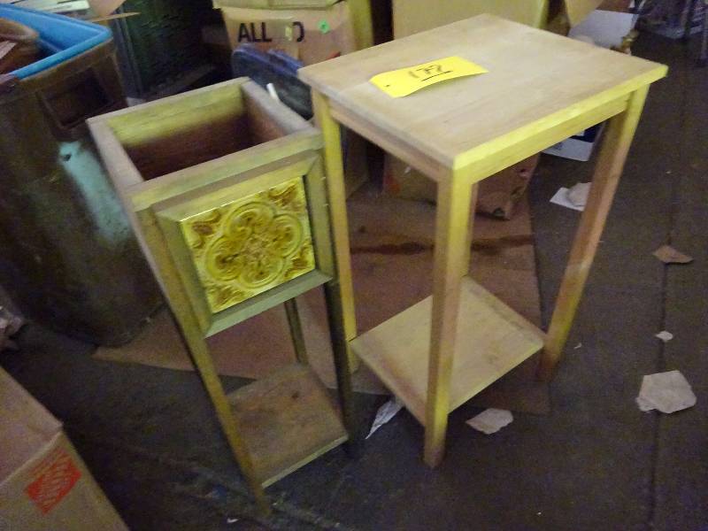 Wood Planter Box, Table