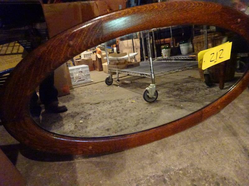 Antique Oval Mirror