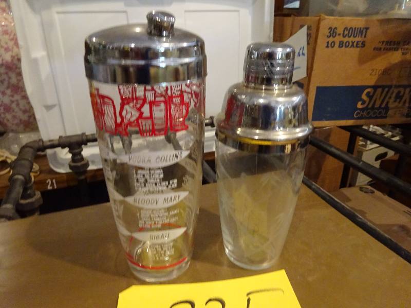 Pair of 50s Cocktail Shakers