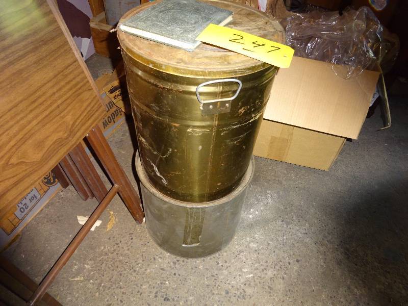Lot of Big tins
