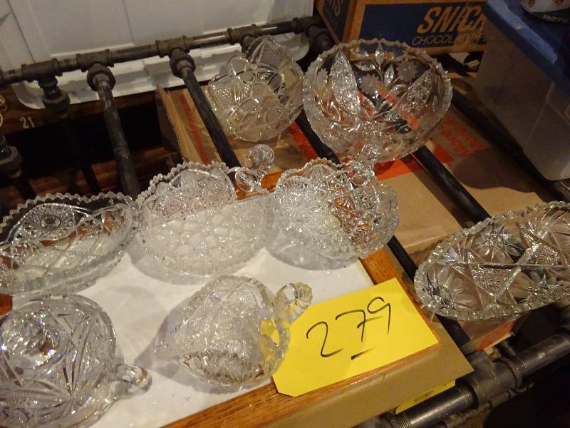 Heavy Cut Crystal Serving Set