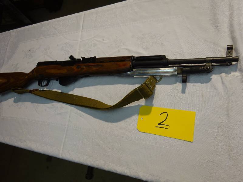 SKS, marked 1953r, Made in Russia, CCCP 72701,clip, trigger guard, stock and action all marked BE 270