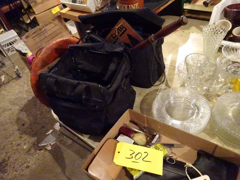 Two Black Bags, Two Pairs of Binoculars