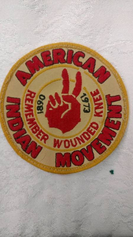 Two Vintage Wounded Knee Patches