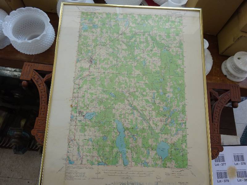US Geological Map, Fredric WI