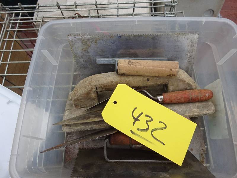 Lot of Concrete Tools