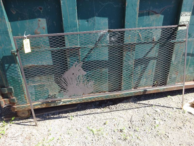 Expanded Steel Garden Fence wFox
