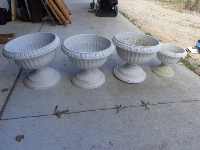 Outdoor flower pots