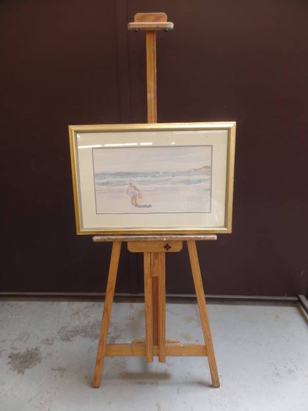 BEACH SCENE WATERCOLOR