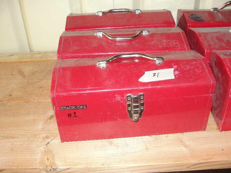3 Stack-On Tool Boxes
