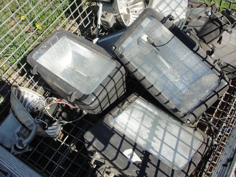 Metal Crate with misc. lights