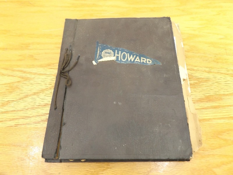lot 19 image: 1930s Howard University Black Americana Scrap Book