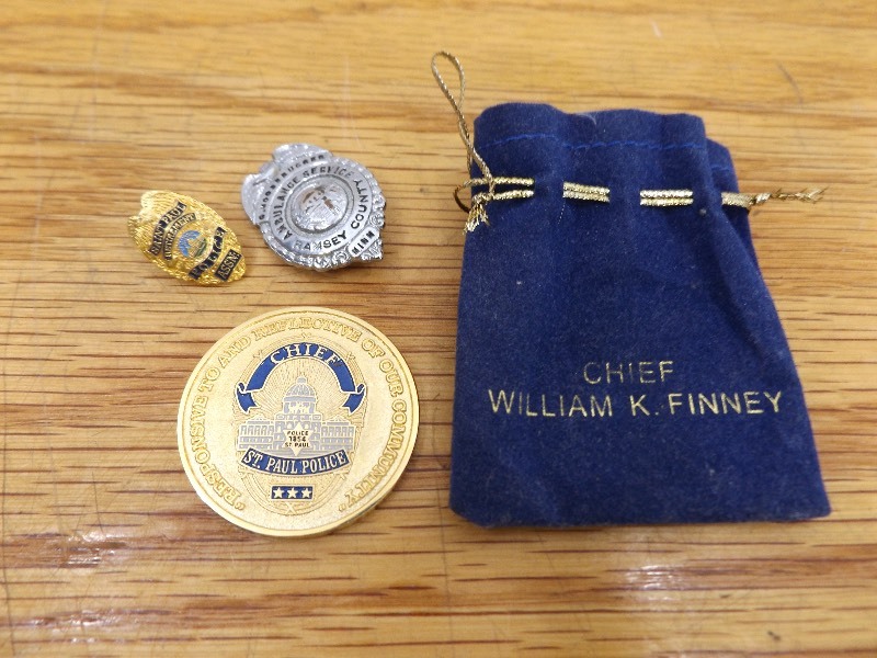 lot 33 image: St. Paul PoliceRamsey County Commemorative Badges and Token