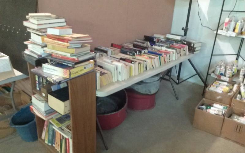 lot 34 image: Lot -Misc Books and Bookcase