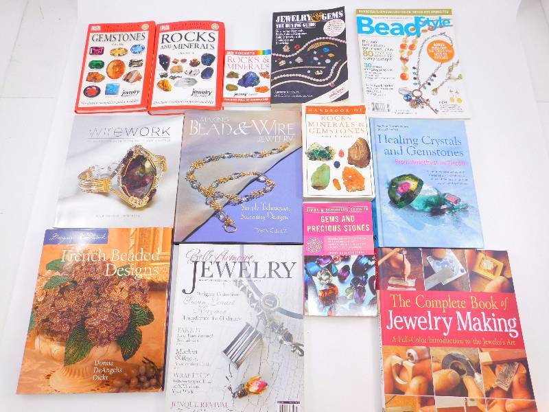 Lot of Gemstones & Jewelry Making BooksMagazines