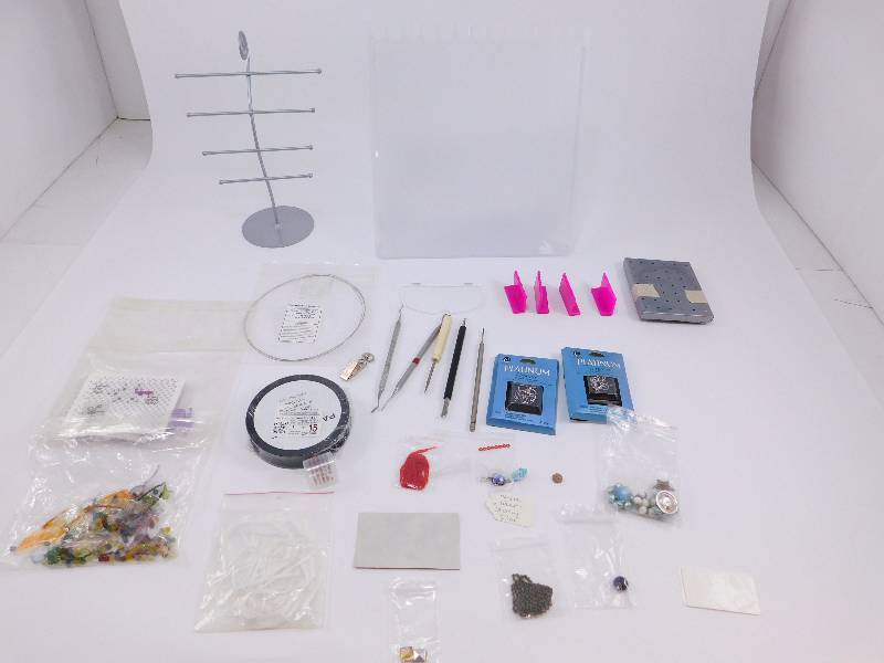 Lot of Jewelry Making Tools and Supplies