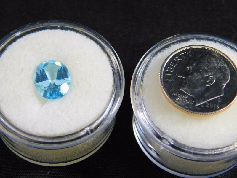 3 ct Oval cut Aquamarine Gemstone