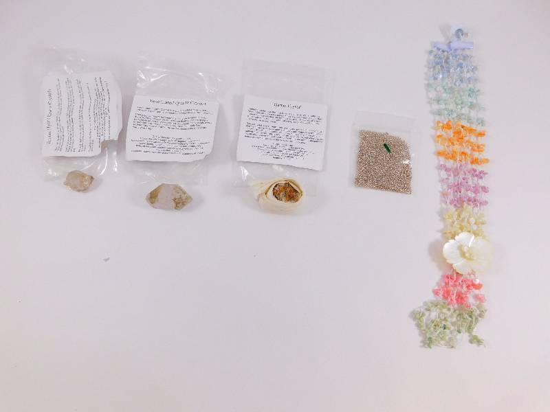 Necklace, Beads, Raw Gems