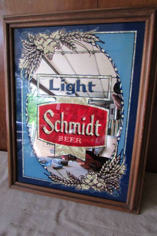 lot 11 image: Vintage Schmidt Bar Mirror