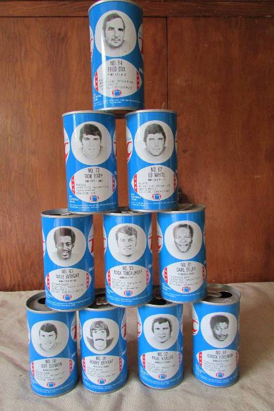 lot 75 image: Vintage Minnesota Vikings RC Cans