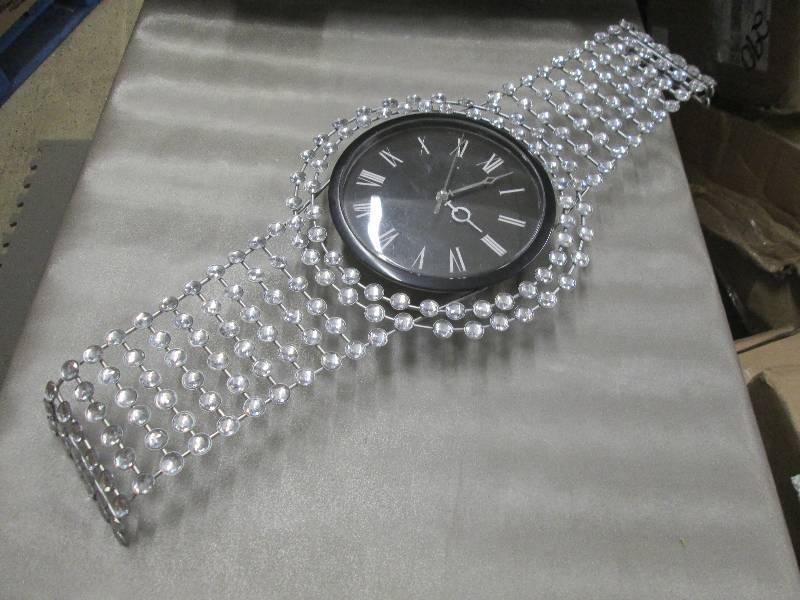 Jeweled Watch Clock open box, light...