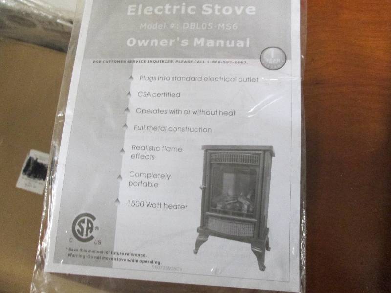 Electric Stove open box, untested R...