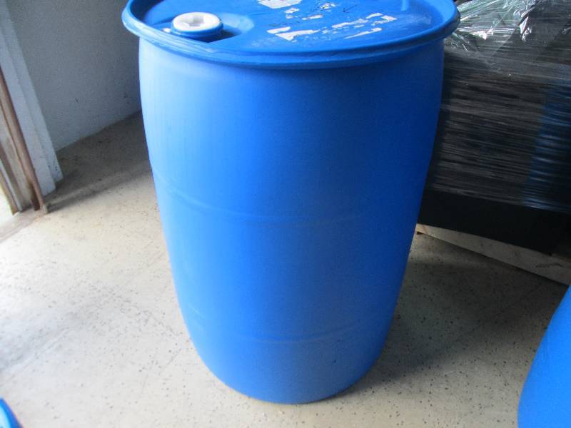 55 Gallon Blue Plastic Drum...