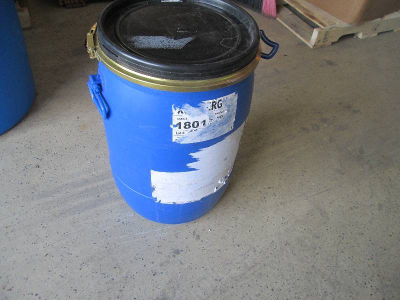 Small Blue Plastic Drum with Latch ...