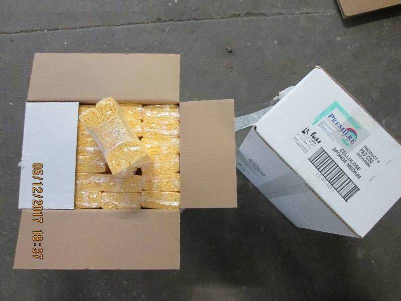 48 Premier cellulose sponges, 2 cas...