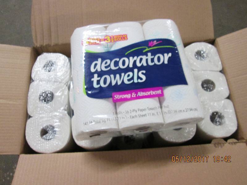 30 Rolls of Decorator roll towels...