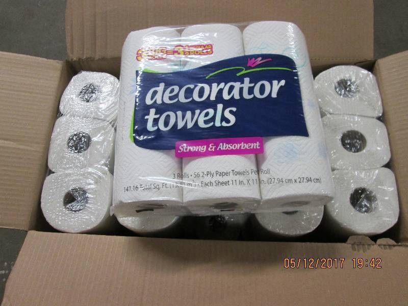 30 Rolls of Decorator roll towels...