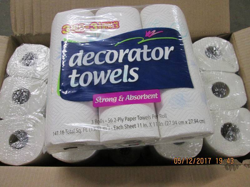 30 Rolls of Decorator roll towels...