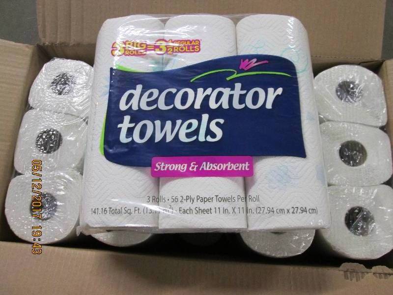30 Rolls of Decorator roll towels...