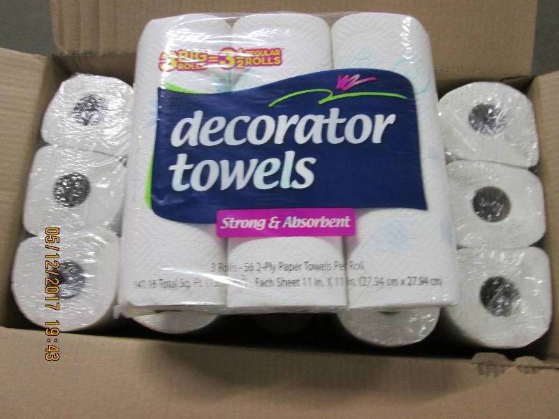 30 Rolls of Decorator roll towels...