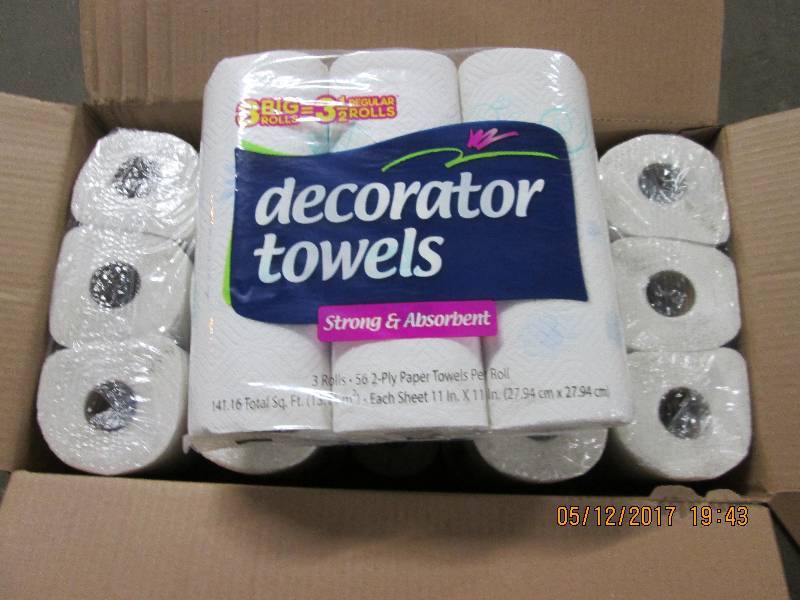 30 Rolls of Decorator roll towels...