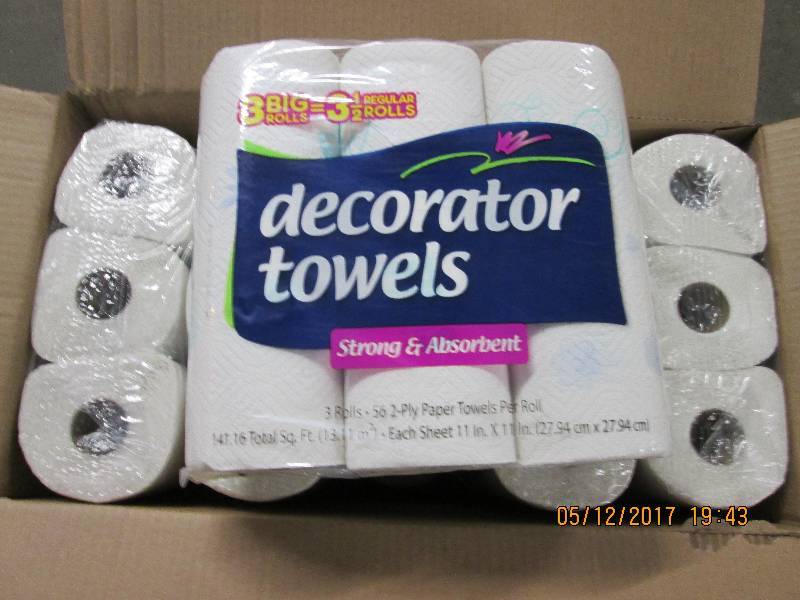 30 Rolls of Decorator roll towels...