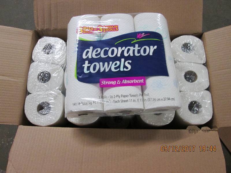 30 Rolls of Decorator roll towels...
