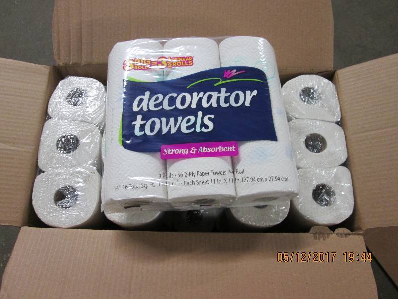30 Rolls of Decorator roll towels...