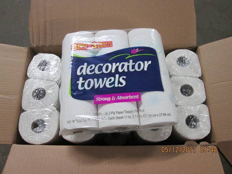 30 Rolls of Decorator roll towels...