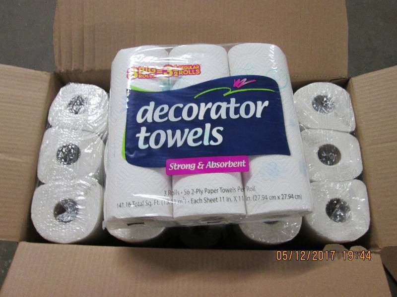 30 Rolls of Decorator roll towels...