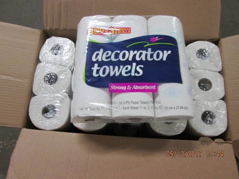 30 Rolls of Decorator roll towels...