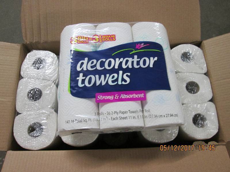 30 Rolls of Decorator roll towels...