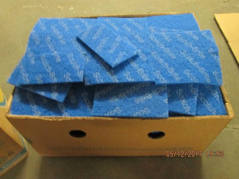 Box stuffed wiuth Scotch Brite scru...