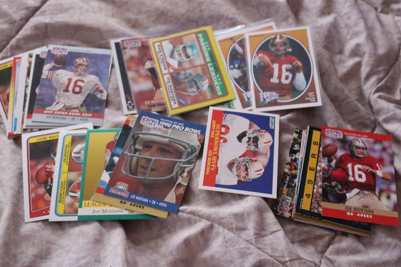 40 Joe Montana cards...