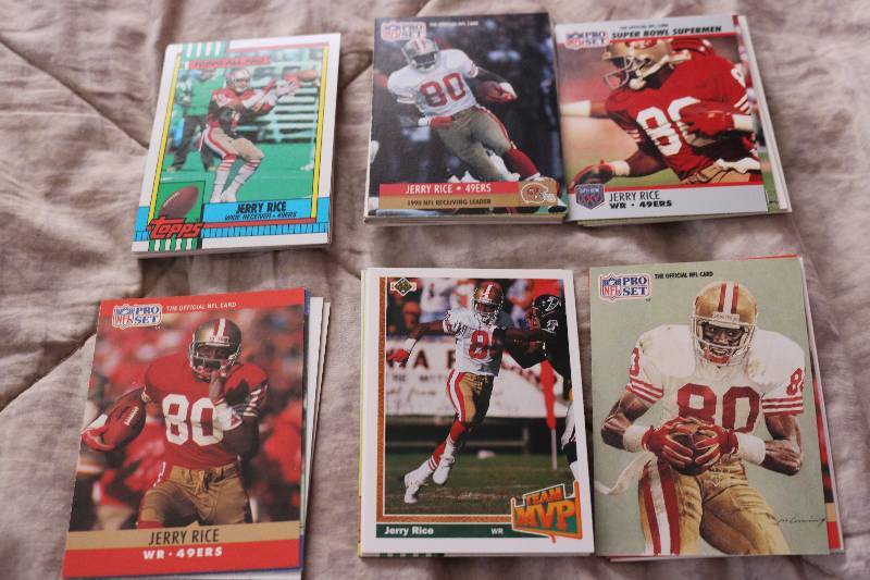 50 Jerry Rice cards...