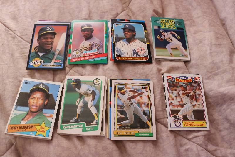 50 Rickey Henderson cards...